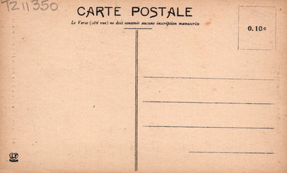 Vintage postcard with text and a line for writing on the back