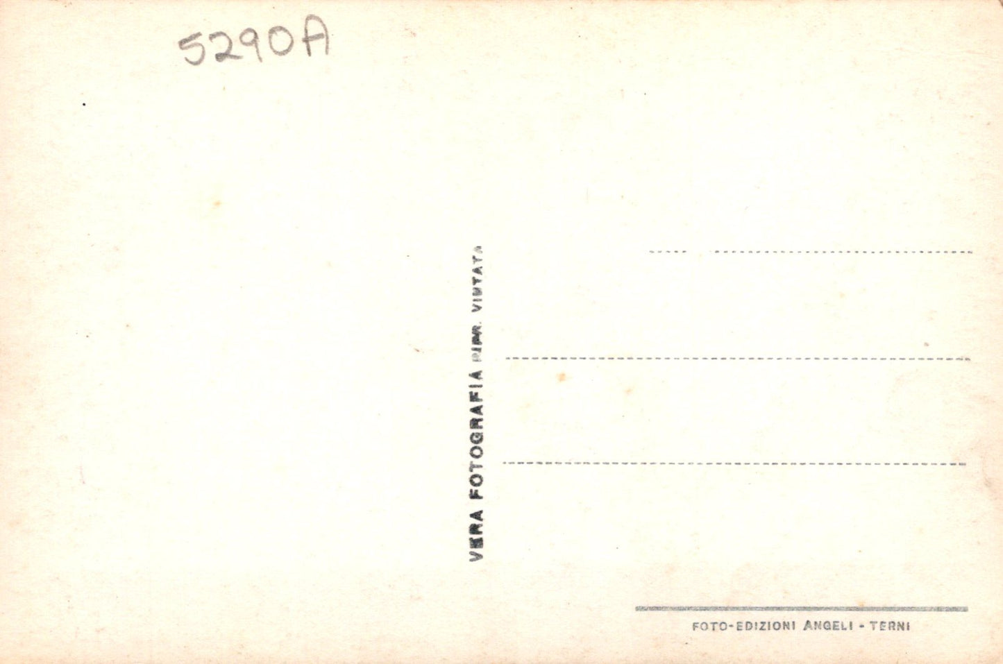 Vintage postcard with 'Vera Fotodruck' branding on a light background