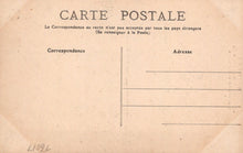 Load image into Gallery viewer, Vintage French postcard with text and address fields on a beige background
