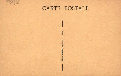 Brown paper with 'CARTE POSTALE' text and 'Photo BUTIN, Editeur Tours' on a brown background