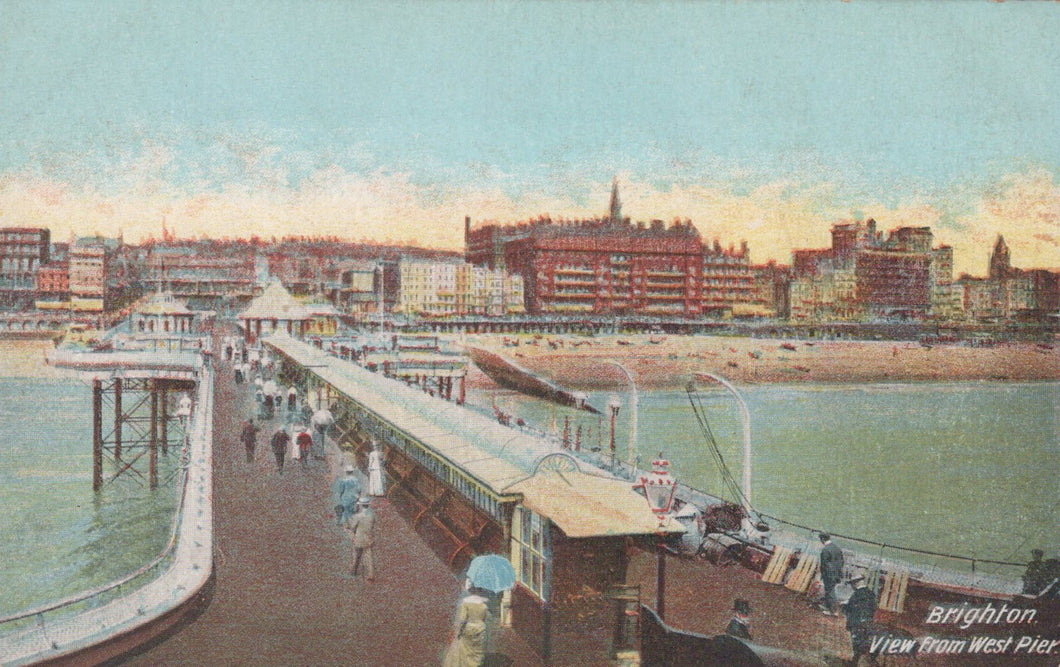 Sussex Postcard - Brighton, View From West Pier   SW19286