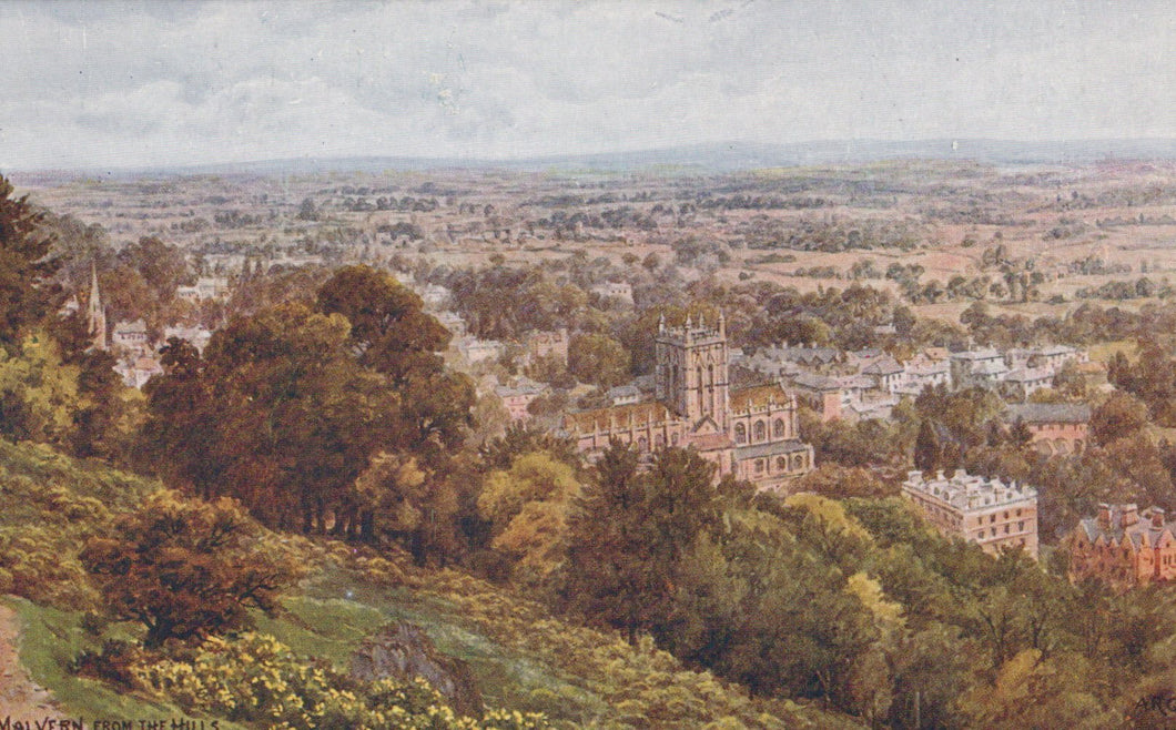 Worcestershire Postcard - Malvern From The Hills  SW19293