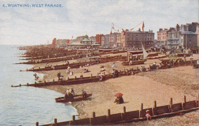 Sussex Postcard - Worthing West Parade   SW19296