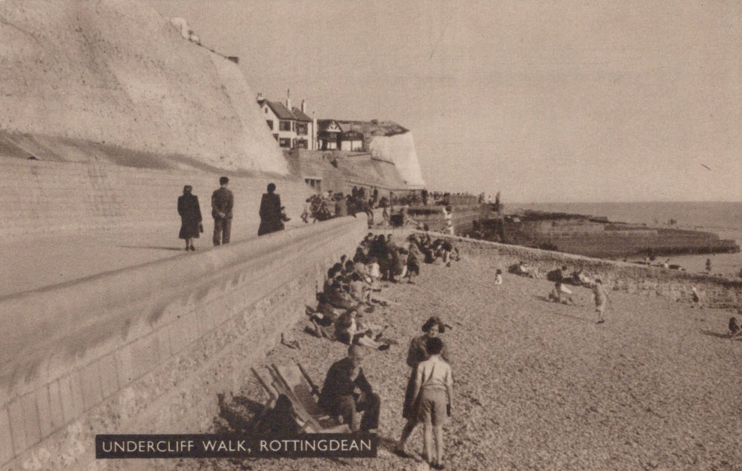 Sussex Postcard - Undercliff Walk, Rottingdean   SW19306