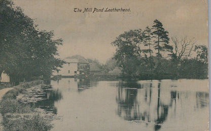 Surrey Postcard - The Mill Pond, Leatherhead   SW19313