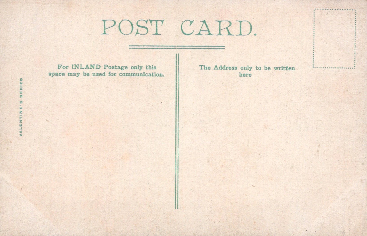 Vintage-style postcard with text and a textured background
