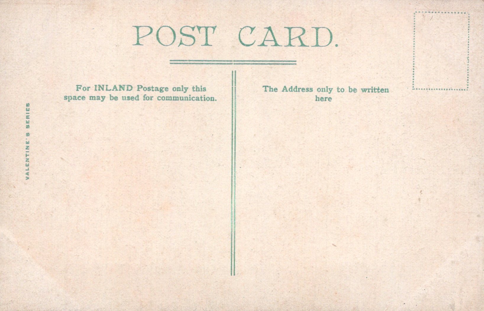 Vintage-style postcard with text and a textured background