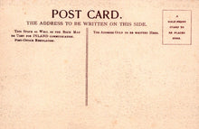 Load image into Gallery viewer, Vintage postcard with text and a line for addressing, on a beige background.

