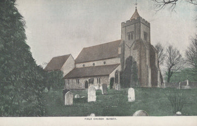 Church with a graveyard in the foreground, labeled 'Fife Church, Sussex'.