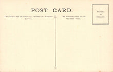 Load image into Gallery viewer, Vintage postcard with printed text and a stamp on a beige background
