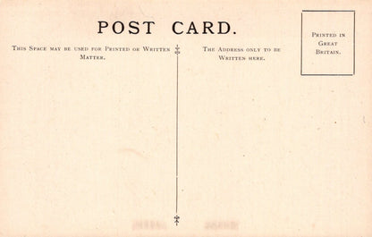 Vintage postcard template with text and a vertical line.