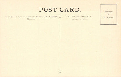 Vintage postcard with printed text on a beige background
