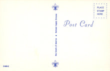 Load image into Gallery viewer, Vintage postcard with Boy Scouts of America logo and text on a light background
