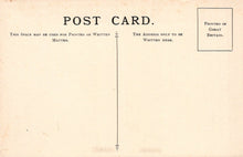 Load image into Gallery viewer, Vintage postcard with printed text and a vertical line on a beige background
