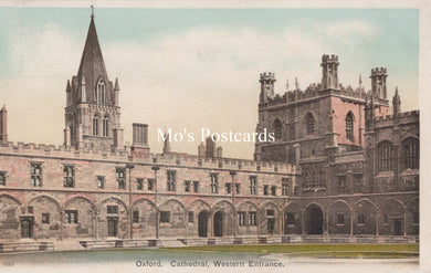 Oxfordshire Postcard - Oxford, Cathedral, Western Entrance SW19209