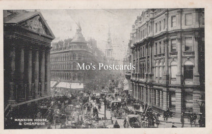 London Postcard - Mansion House and Cheapside  SW19211
