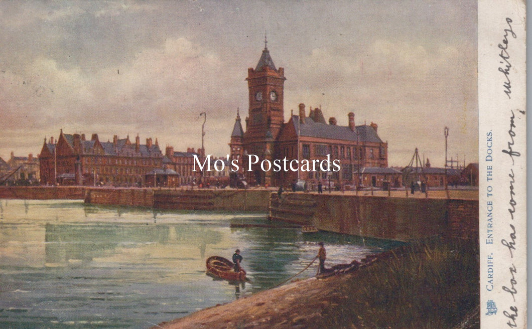 Wales Postcard - Cardiff, Entrance To The Docks  SW19216