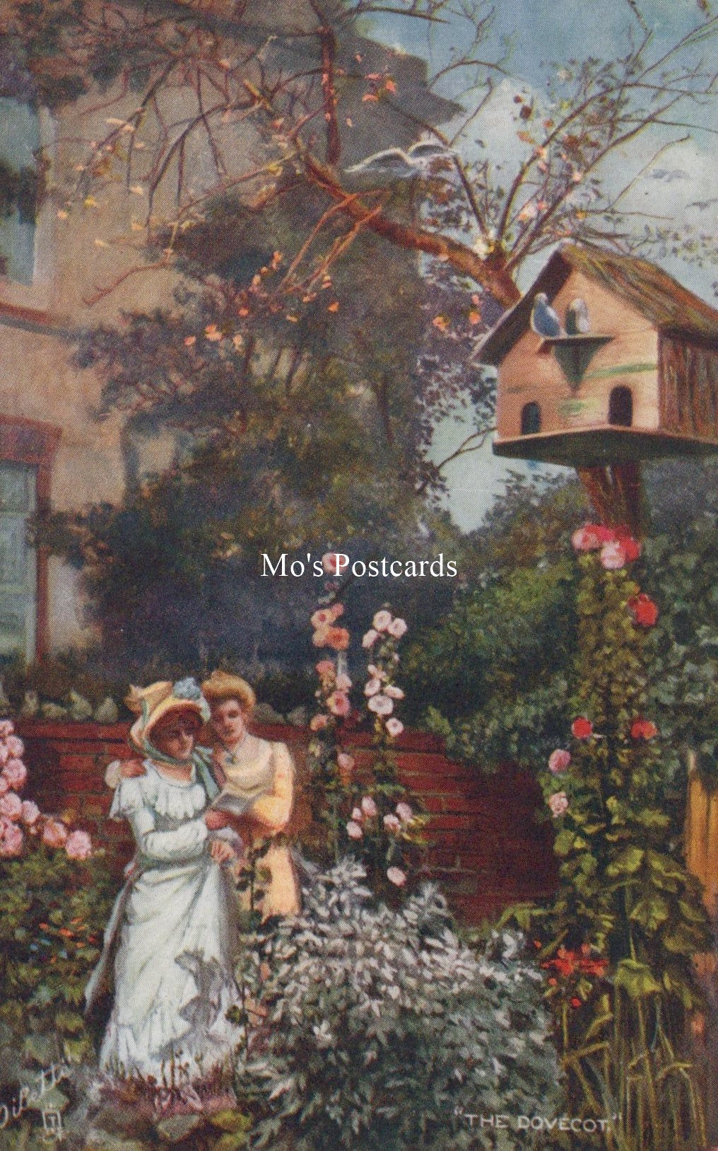 Birds Postcard - The Dovecot, All in a Garden  SW19224