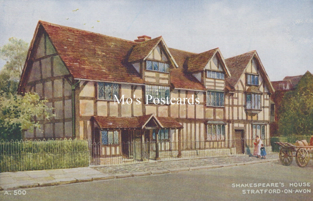 Warwickshire Postcard - Shakespeare's House, Stratford-on-Avon SW19225