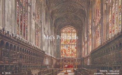 Cambridgeshire Postcard - King's College Chapel, Cambridge  SW19228
