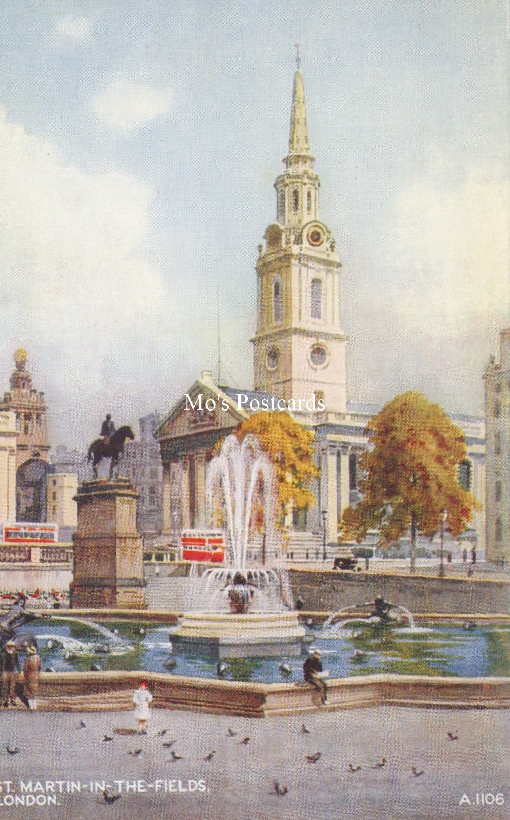 London Postcard - St Martin-In-The-Fields   SW19229