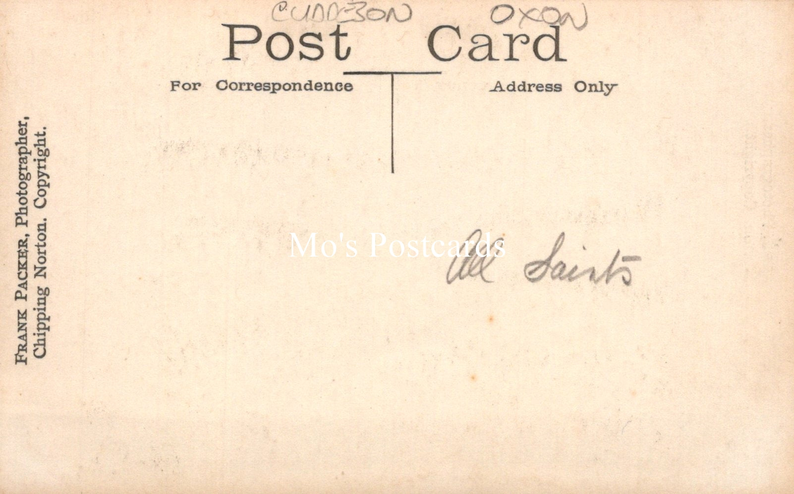 Oxfordshire Postcard - All Saints Church, Cuddesdon  SW19244