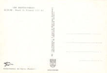 Load image into Gallery viewer, Back of a postcard from Les Hautes-Vosges with text and a logo.
