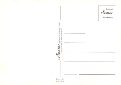 Blank card with 'Original Fiedler Farbkarten' text on a white background