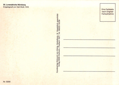 Vintage postcard with text and a gradient background
