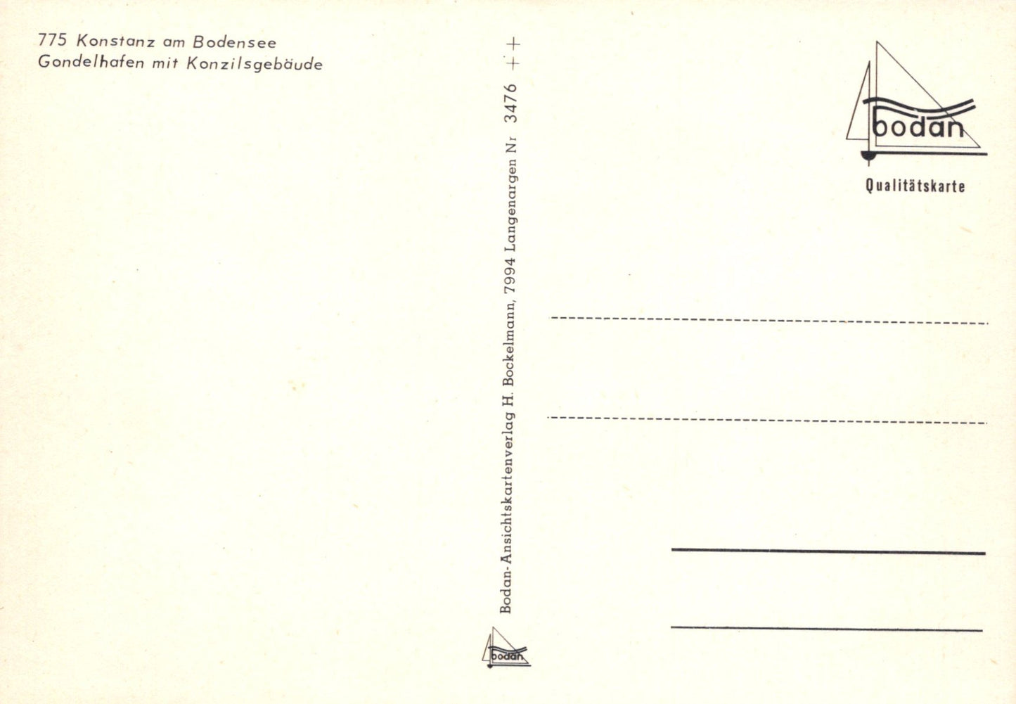 Germany Postcard - Konstanz Am Bodensee  VT323