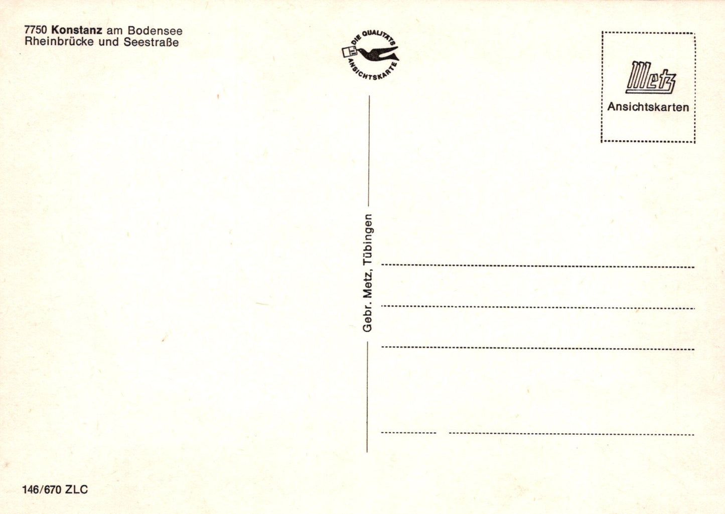 Germany Postcard - Konstanz Am Bodensee Rheinbrucke  VT324