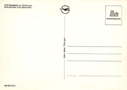 Germany Postcard - Konstanz Am Bodensee Rheinbrucke  VT324