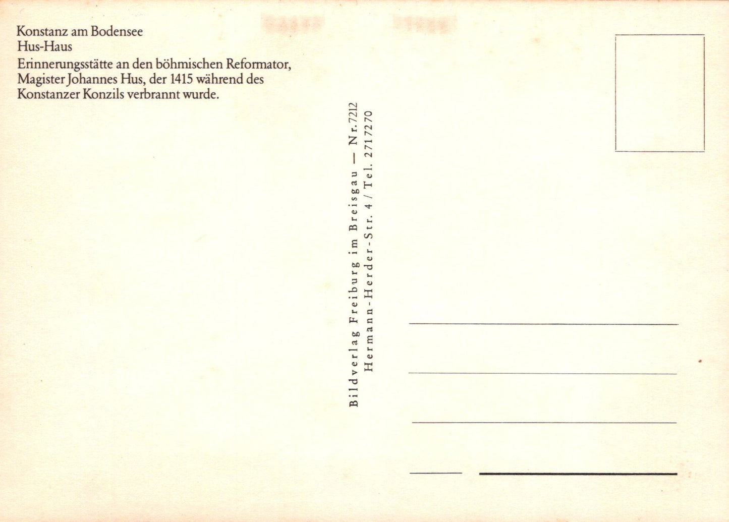 Vintage postcard with text on a beige background