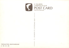 Load image into Gallery viewer, Salmon Cameracolour postcard with branding and text on a white background
