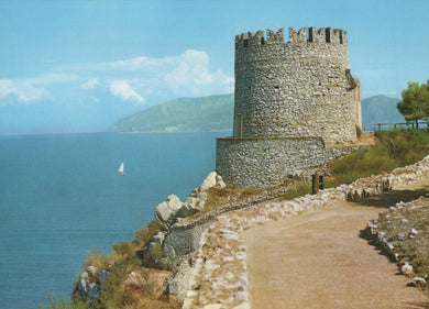 Italy Postcard - Capri, Damecuta Tower, Helicopter Station VT331