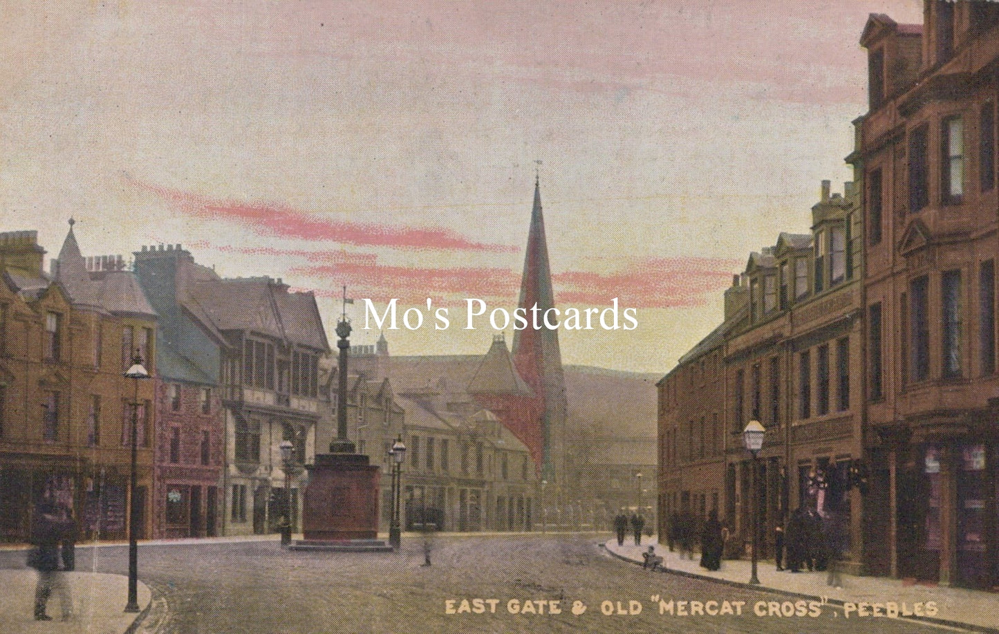 Scotland Postcard - Peebles, East Gate & Old "Mercat Cross" SW18874