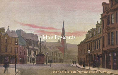 Scotland Postcard - Peebles, East Gate & Old 