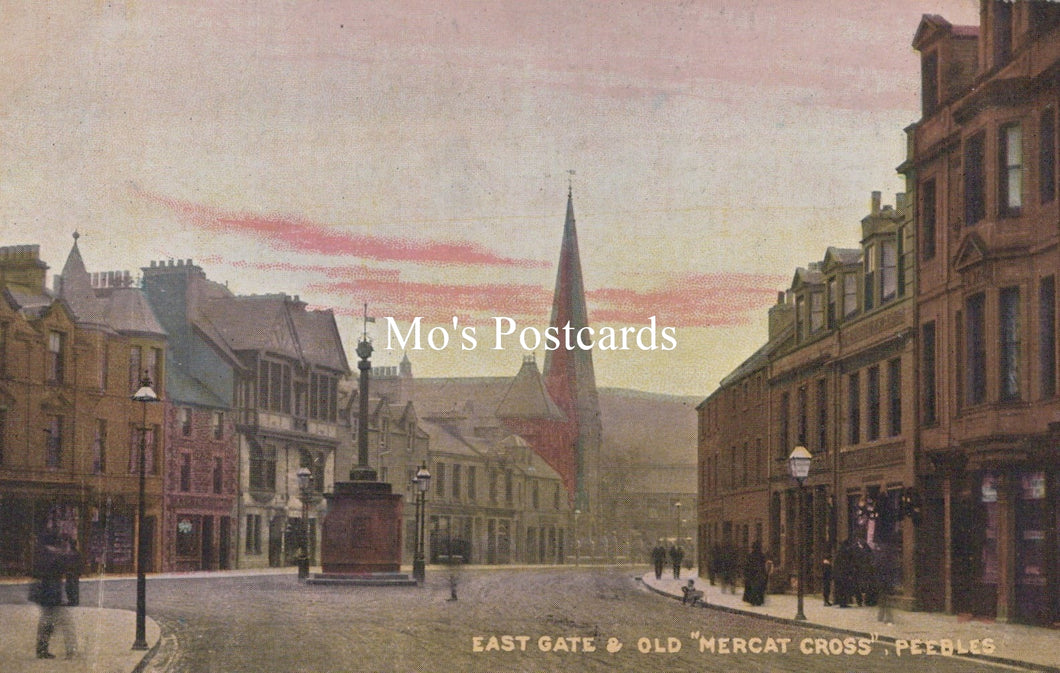Scotland Postcard - Peebles, East Gate & Old 