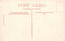 Load image into Gallery viewer, Vintage-style postcard with red text on a beige background
