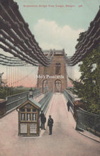 Load image into Gallery viewer, Wales Postcard - Suspension Bridge From Lodge, Bangor  SW19452
