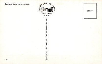 Oxfordshire Postcard - Excelsior Motor Lodge, Oxford  SW19455