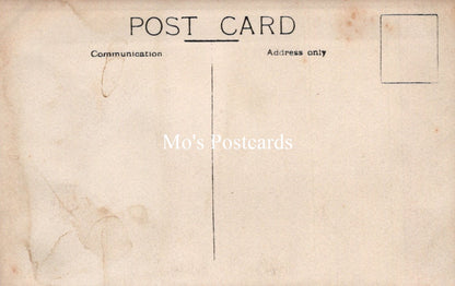 Vintage-style postcard with 'Mo's Postcards' branding