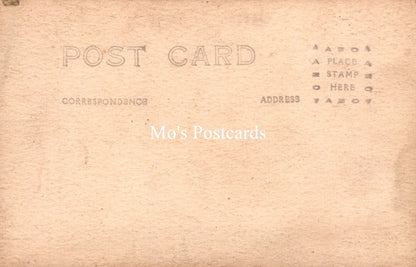 Vintage-style postcard with 'Mo's Postcards' branding on a beige background