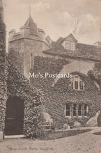Load image into Gallery viewer, Vintage postcard of a large house with ivy-covered walls and a tower, labeled &#39;Mo&#39;s Postcards&#39;.

