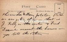 Load image into Gallery viewer, Vintage postcard with handwritten text  

