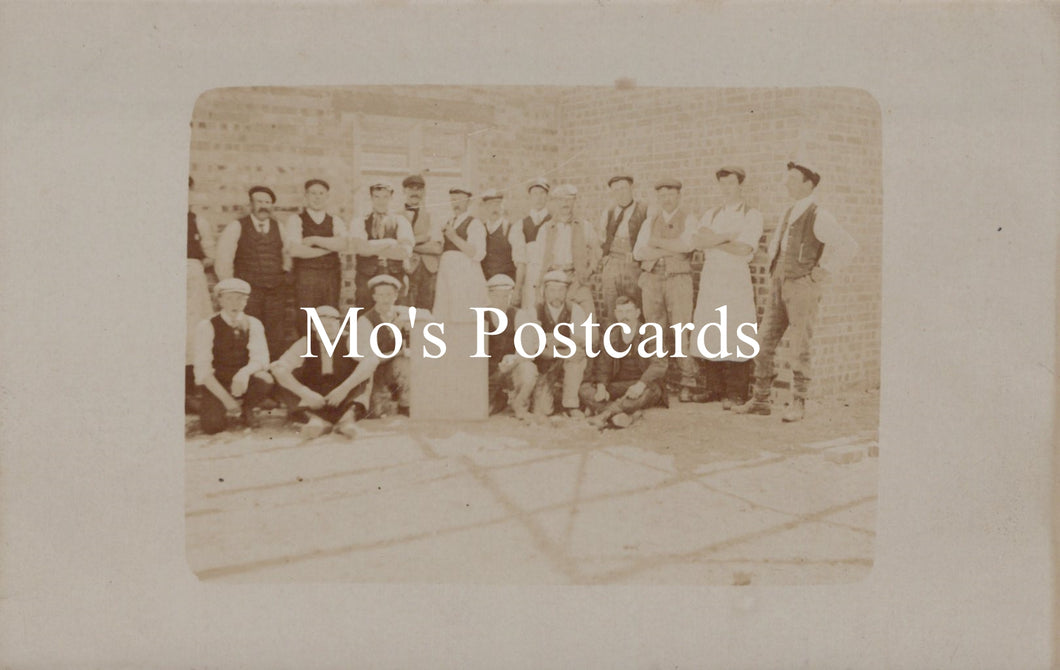 Social History Postcard - Group of Working Men  SW19652