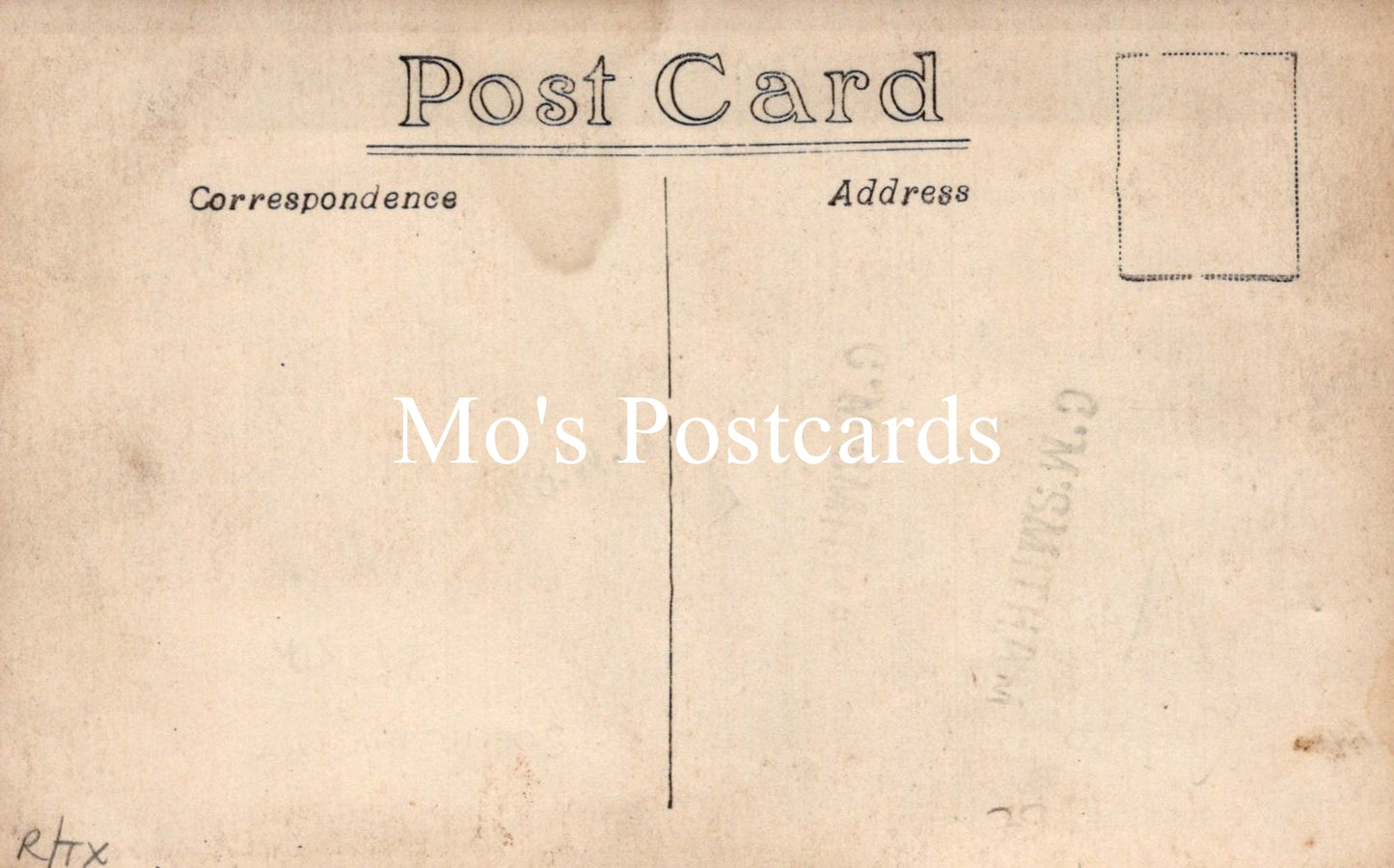 Vintage-style postcard on a beige background