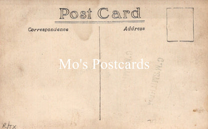 Vintage-style postcard on a beige background