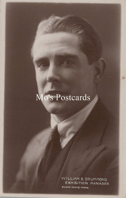 Personalities Postcard - William.E.Drummond Exhibition Manager SW19654