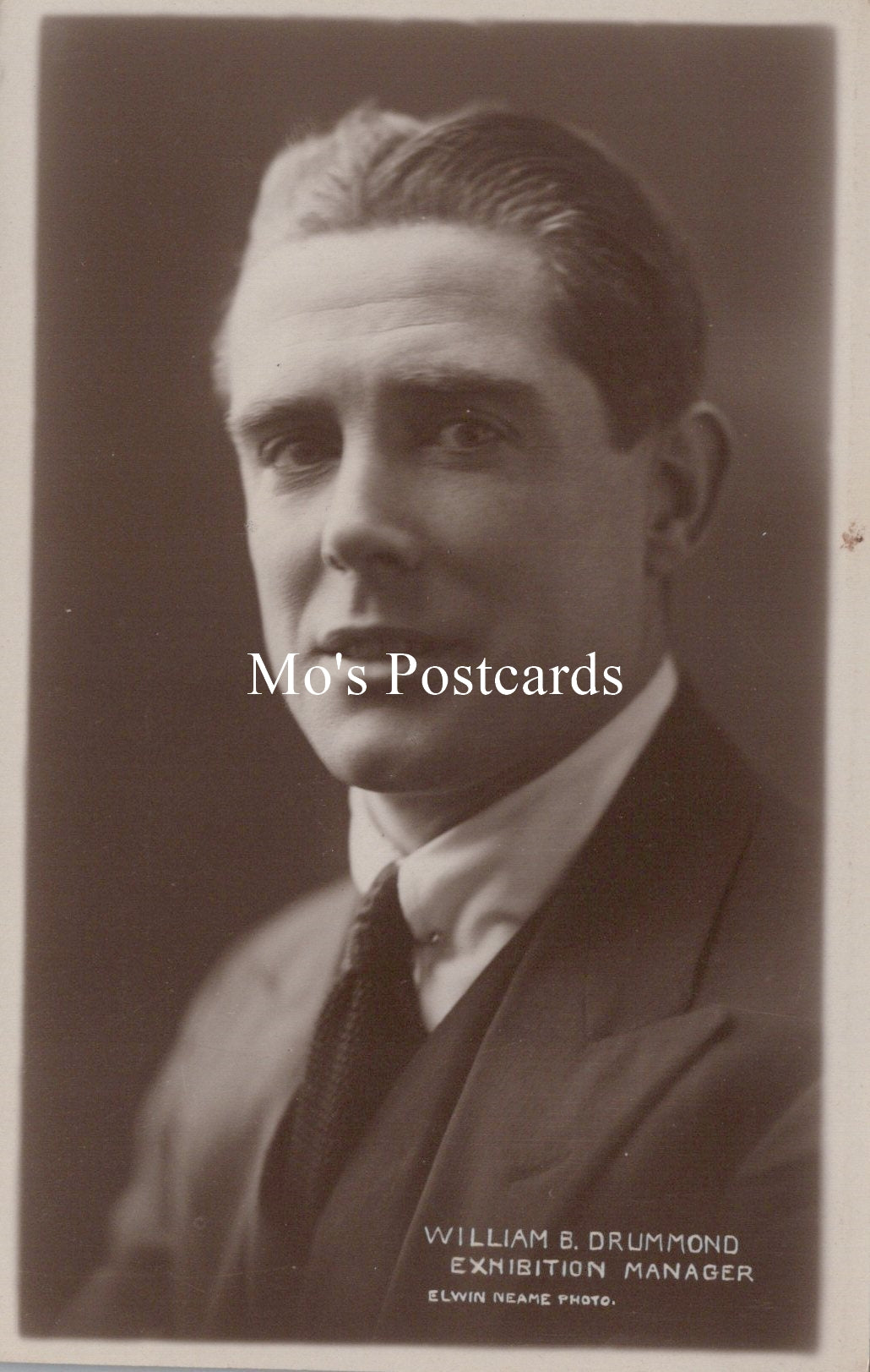 Personalities Postcard - William.E.Drummond Exhibition Manager SW19654